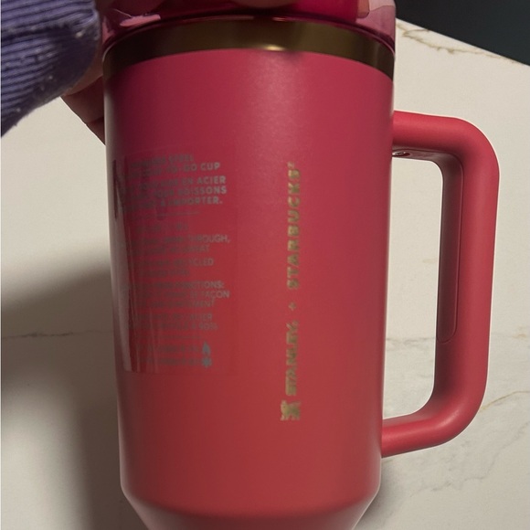 Starbucks Stanley Holiday 2024 Berry Pink 40 Oz. Tumbler - Picture 1 of 5